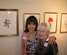 Victoria A. Kochergin with fellow artist Elizabeth Peyton 